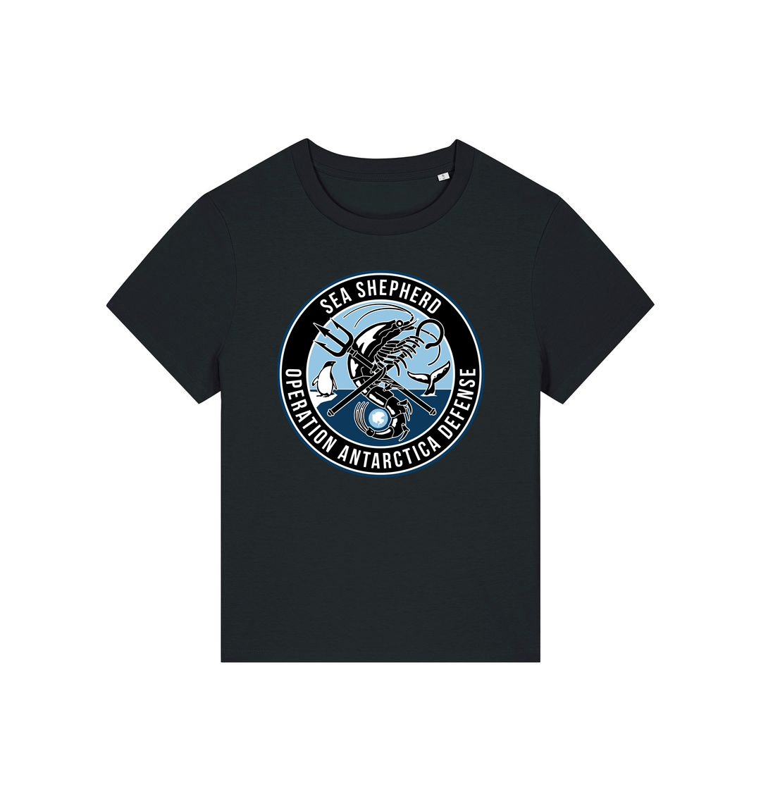 Black Printed T-shirt Front